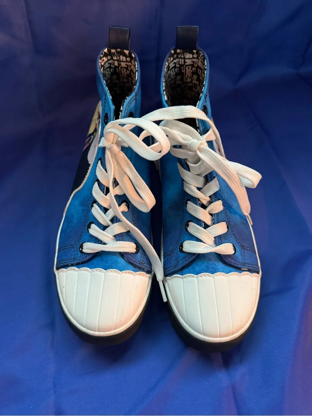 Disney Villains EUC ladies high top sneakers
